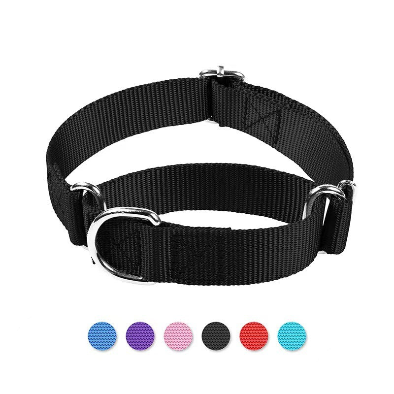 Adjustable Nylon Dog & Cat Collar – Explosion-Proof Harness with Hand-Holding Rope
