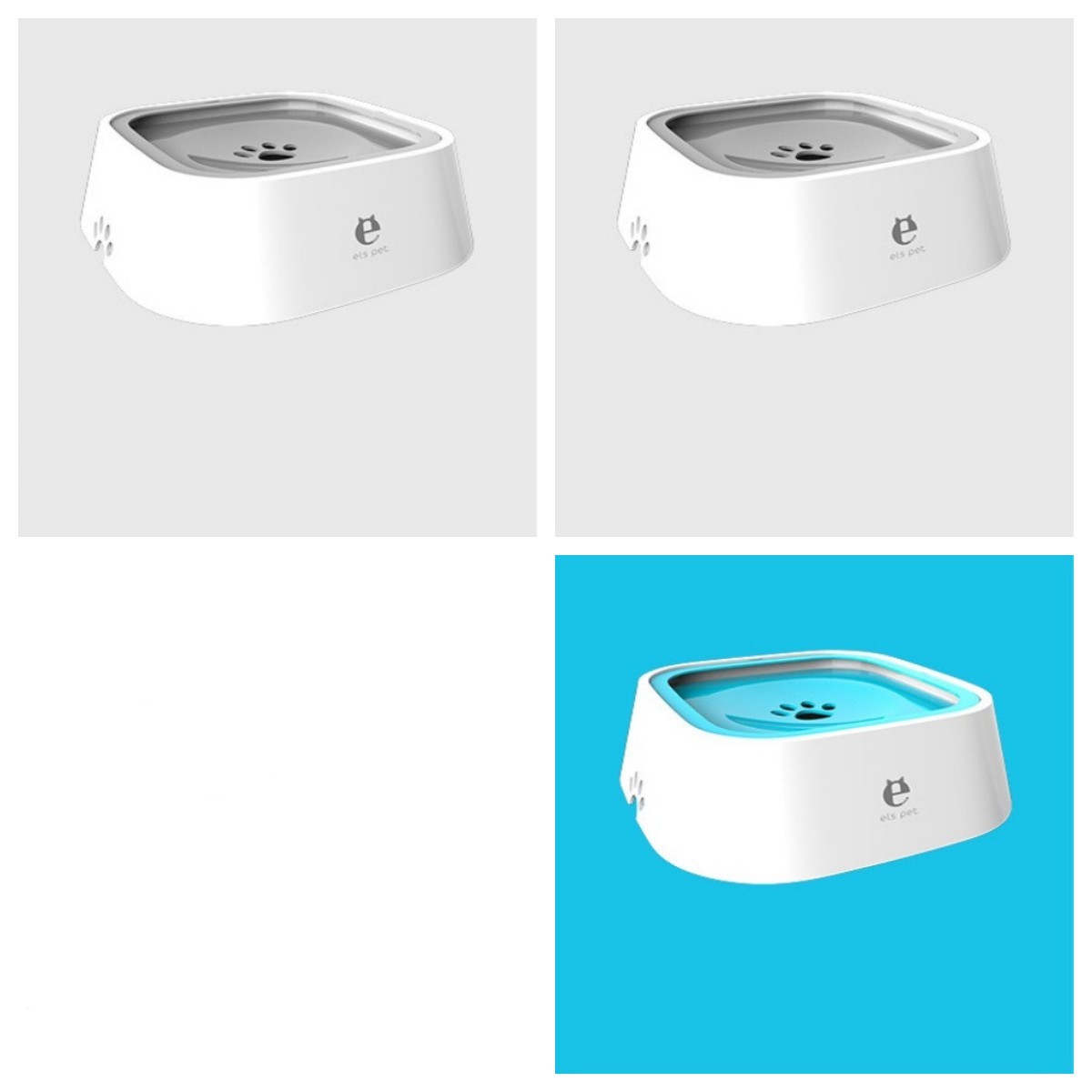 Pet Floating Water Bowl – Anti-Overflow Slow Feeder for Dogs & Cats