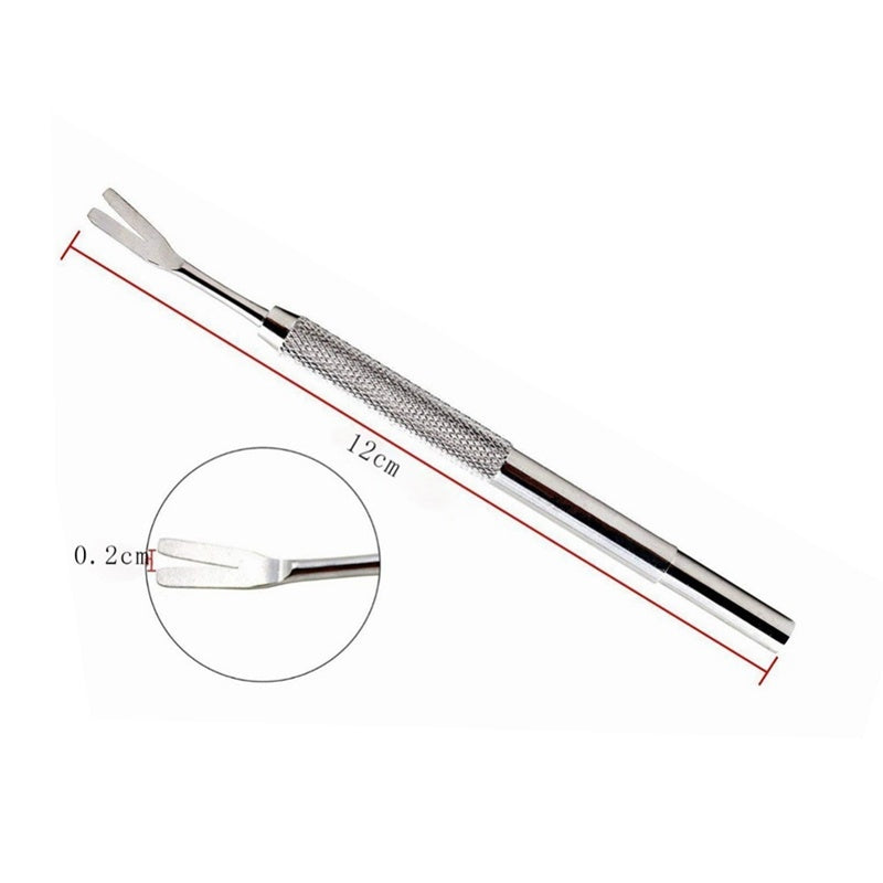 Stainless Steel Pet Deworming Tool – Tick Removal Clips & Fork Set