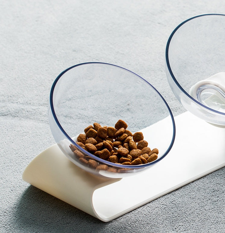 Double Pet Feeding Bowl with Non-Slip Base – Food & Water Dish