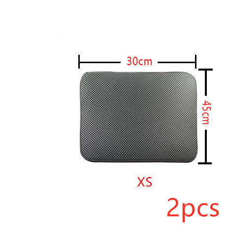 Double-Layer Cat Litter Mat – Waterproof, Easy to Clean, Foldable Design