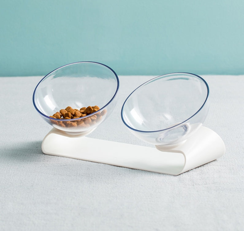 Double Pet Feeding Bowl with Non-Slip Base – Food & Water Dish