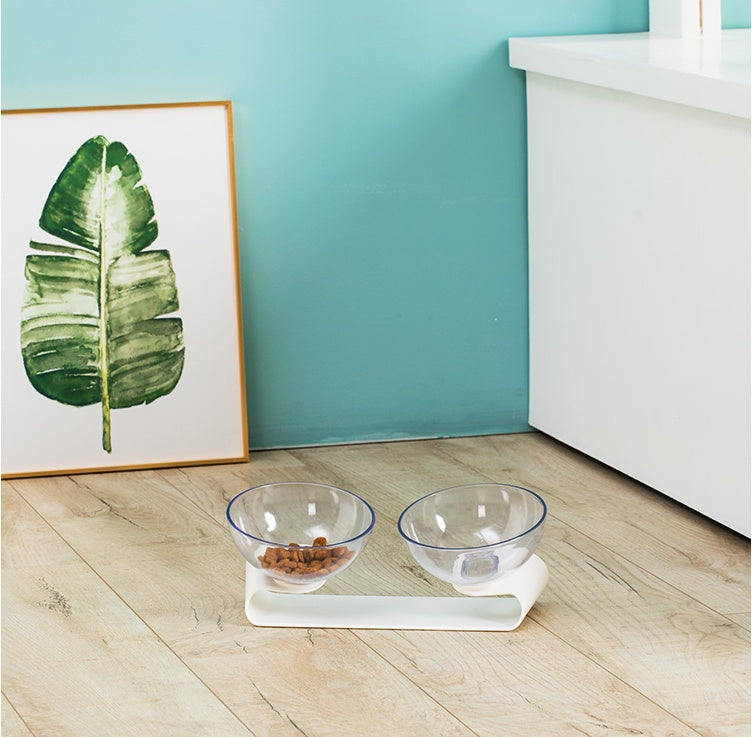 Double Pet Feeding Bowl with Non-Slip Base – Food & Water Dish
