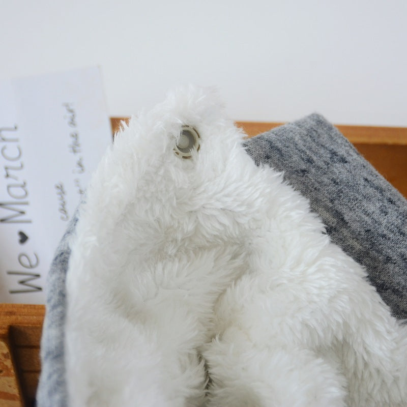 Autumn & Winter Small Dog Four-Legged Outfit – Thick Cotton British-Style Winter Clothes