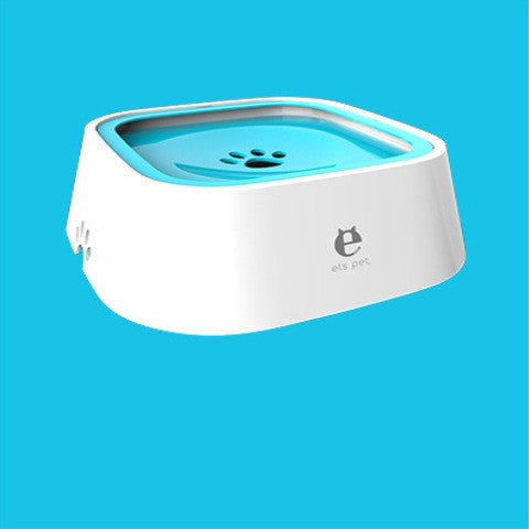 Pet Floating Water Bowl – Anti-Overflow Slow Feeder for Dogs & Cats