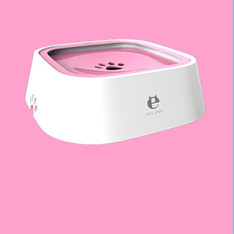 Pet Floating Water Bowl – Anti-Overflow Slow Feeder for Dogs & Cats