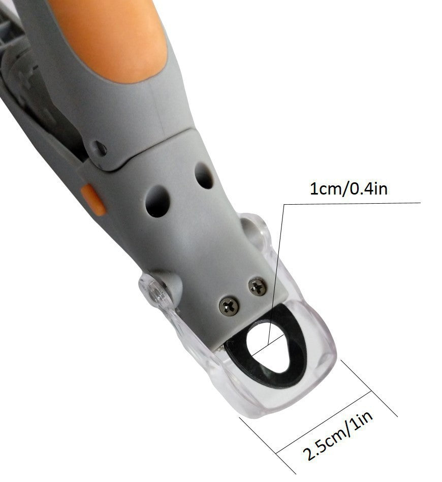 Multifunctional Pet Nail Clippers with Light & Magnifying Glass + Diamond Grinder