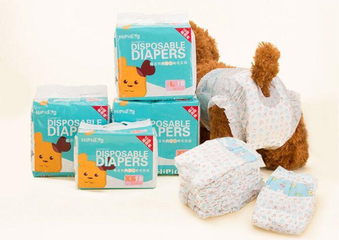 Disposable Dog Diapers – Leak-Proof Male Pet Diapers (10 pcs per Bag)