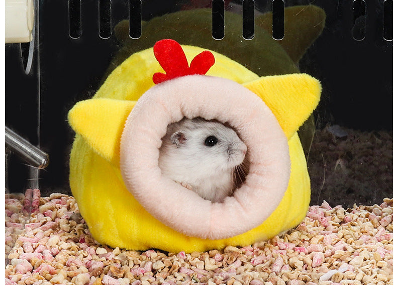 Fruit Quilted Small Pet Nest – Cozy Hamster & Small Animal Bed