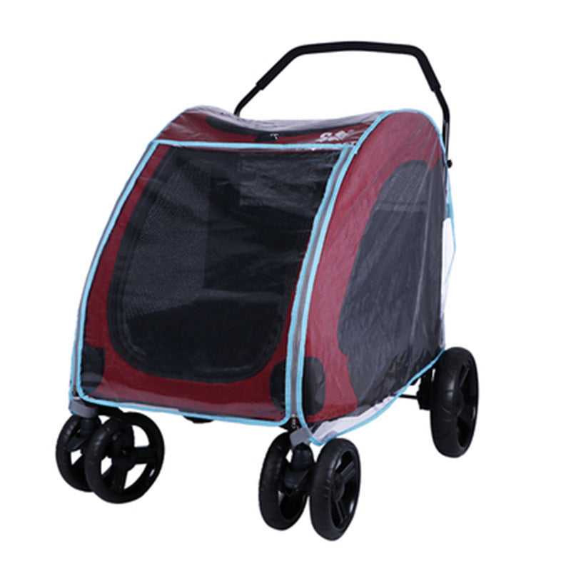 Cat & Dog Trolley Raincoat Poncho – Waterproof Cover for Dry, Cozy Travel