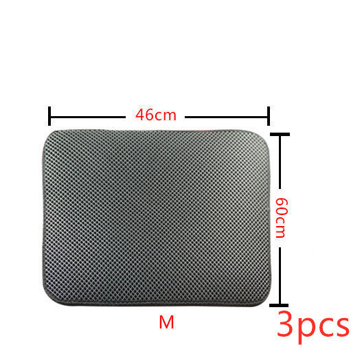 Double-Layer Cat Litter Mat – Waterproof, Easy to Clean, Foldable Design