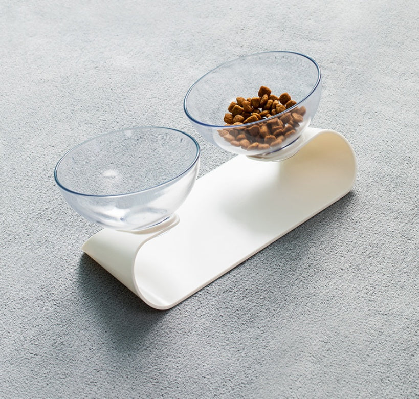 Double Pet Feeding Bowl with Non-Slip Base – Food & Water Dish