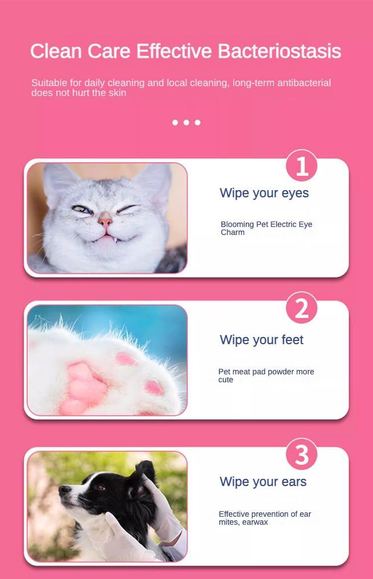 Dog & Cat Wet Wipes – Fragrance-Free, Plant-Based Gentle Cleansing Wipes