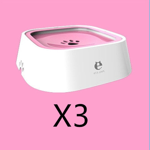 Pet Floating Water Bowl – Anti-Overflow Slow Feeder for Dogs & Cats
