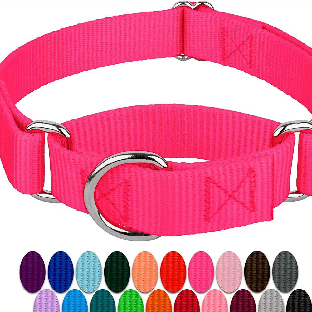 Adjustable Nylon Dog & Cat Collar – Explosion-Proof Harness with Hand-Holding Rope