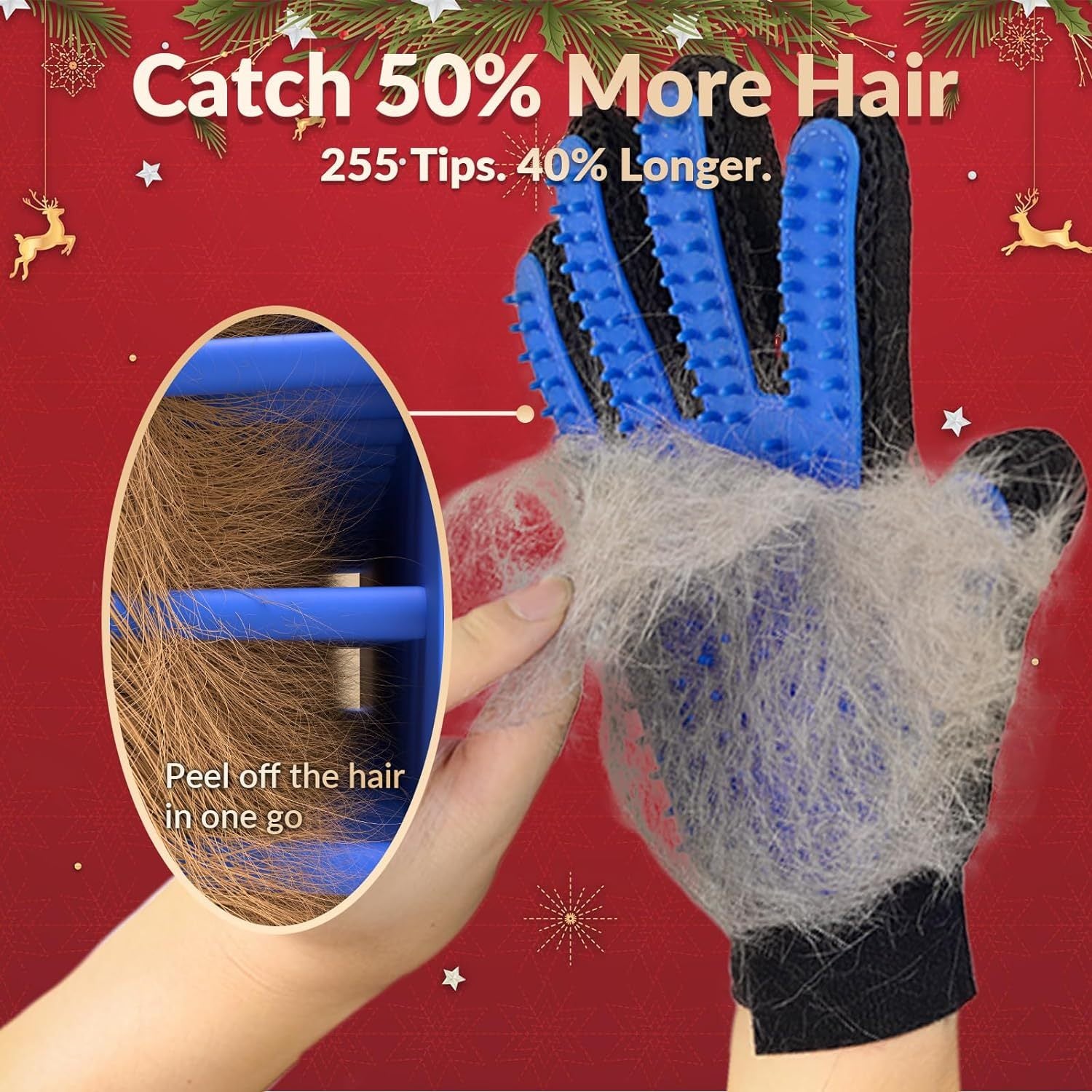 Upgrade Pet Grooming Gloves – Gentle Shedding & Bathing Mitts for Dogs, Cats & Horses