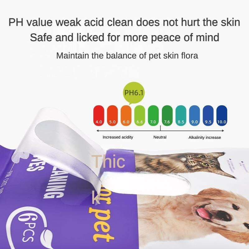 Pet Cleaning & Deodorizing Wipes – Coconut Oil Grooming Wipes for Dogs & Cats