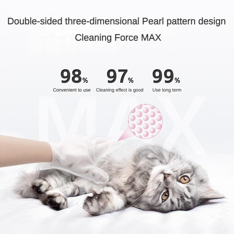Pet Cleaning & Deodorizing Wipes – Coconut Oil Grooming Wipes for Dogs & Cats