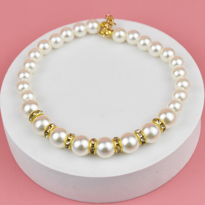 Pet Necklace Collar – Resin Jewelry Accessory for Cats & Dogs