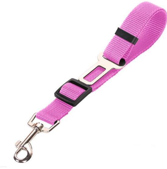 Pet Car Seat Belt & Leash – Adjustable Mesh Safety Strap