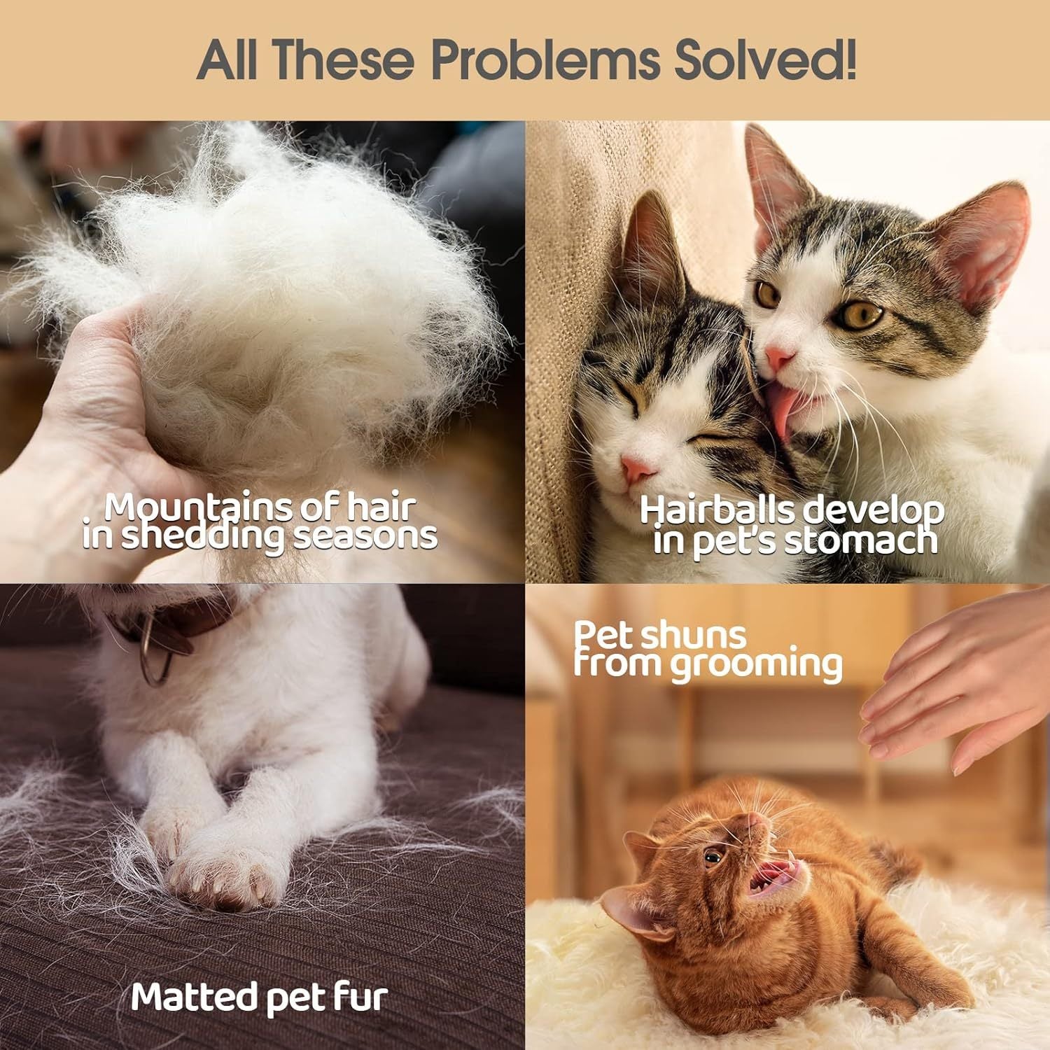 Upgrade Pet Grooming Gloves – Gentle Shedding & Bathing Mitts for Dogs, Cats & Horses