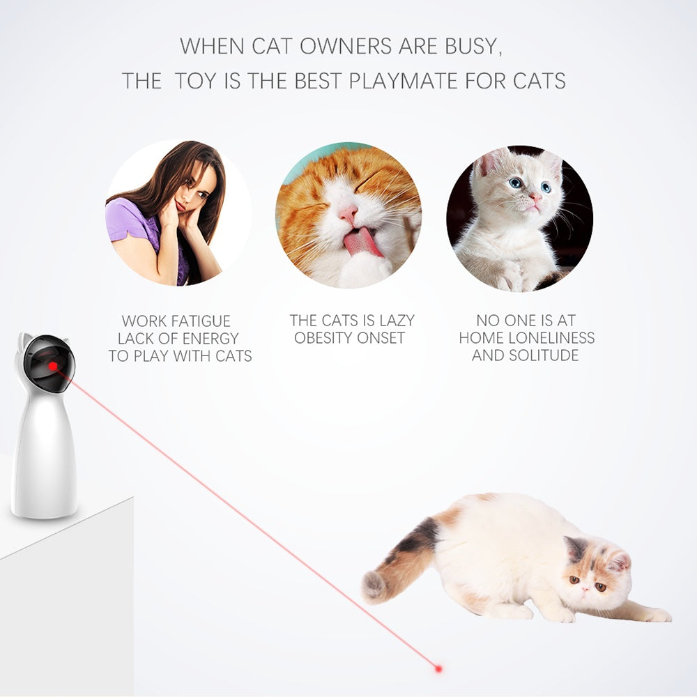 Automatic LED Laser Cat Toy – Smart Interactive Exercise & Play Trainer