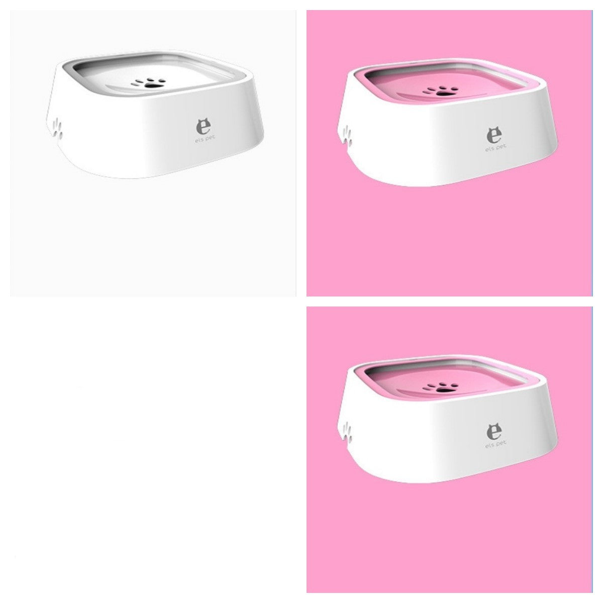 Pet Floating Water Bowl – Anti-Overflow Slow Feeder for Dogs & Cats