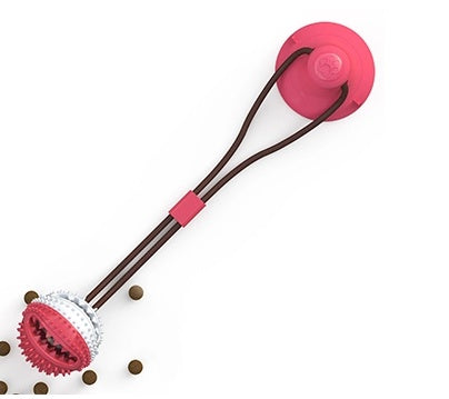 Tug & Clean™ Suction Cup Pet Toy – Interactive Chew Ball for Dogs & Cats