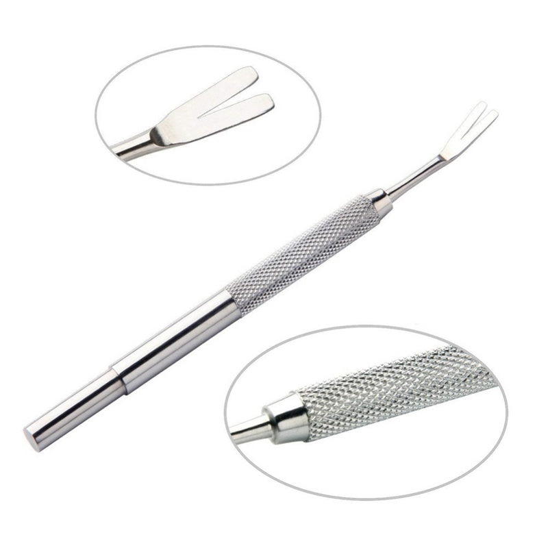 Stainless Steel Pet Deworming Tool – Tick Removal Clips & Fork Set