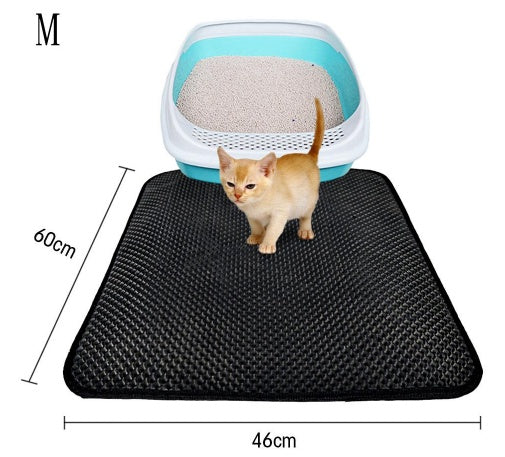 Double-Layer Cat Litter Mat – Waterproof, Easy to Clean, Foldable Design