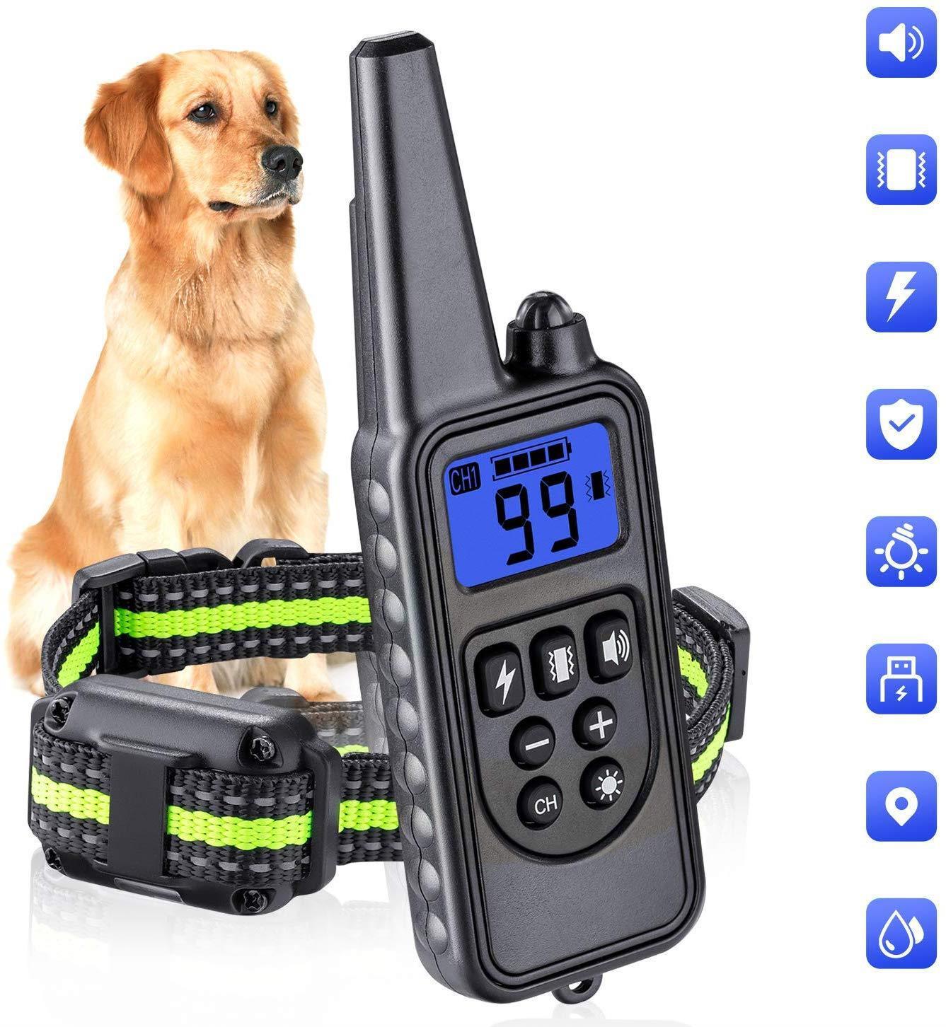 800m Dog Training Collar – Waterproof Remote Trainer with 3 Modes