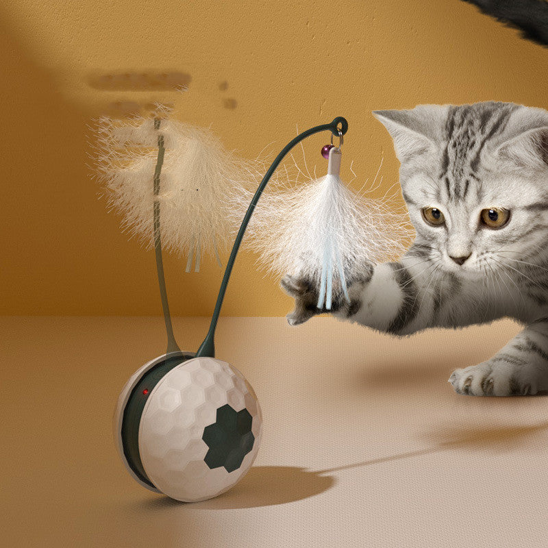 Electric Interactive Cat Toy – USB Rechargeable Bite-Resistant Teaser