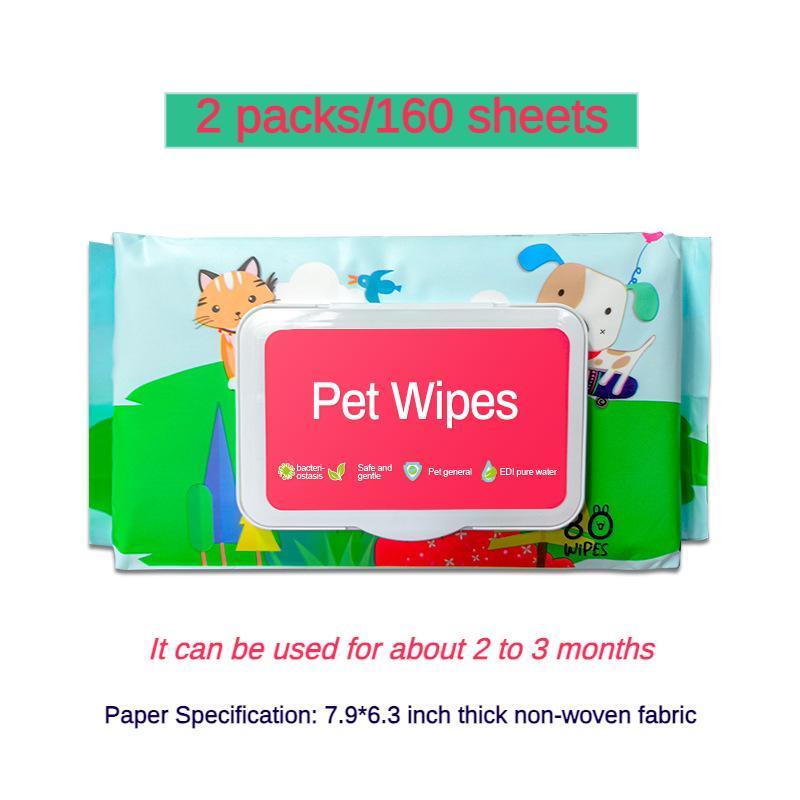 Dog & Cat Wet Wipes – Fragrance-Free, Plant-Based Gentle Cleansing Wipes