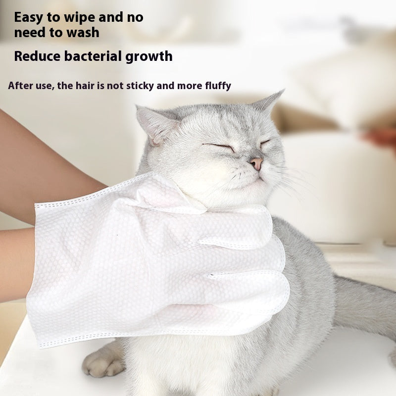 Pet Wipes Gloves – Dry Cleaning & Deodorizing Gloves for Dogs & Cats