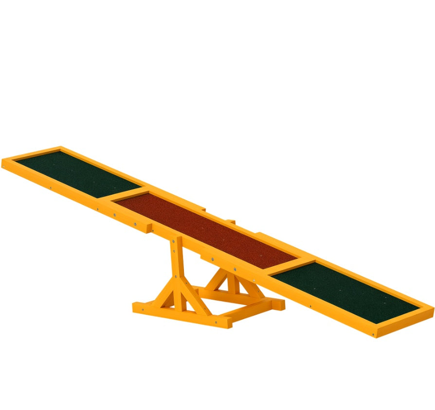Wooden Dog Agility Seesaw – Weather-Resistant Training & Exercise Equipment