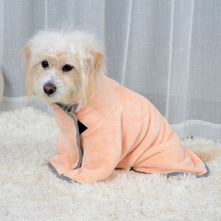 Quick-Drying Pet Bathrobe – Microfiber Absorbent Towel for Dogs & Cats