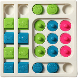 Interactive Pet Puzzle Toy – S-Shaped & Square Treat Dispenser