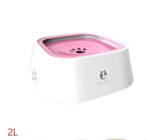 Pet Floating Water Bowl – Anti-Overflow Slow Feeder for Dogs & Cats