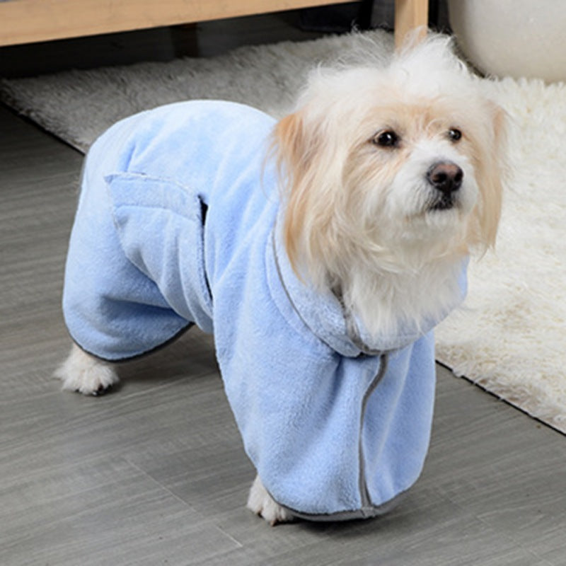 Quick-Drying Pet Bathrobe – Microfiber Absorbent Towel for Dogs & Cats