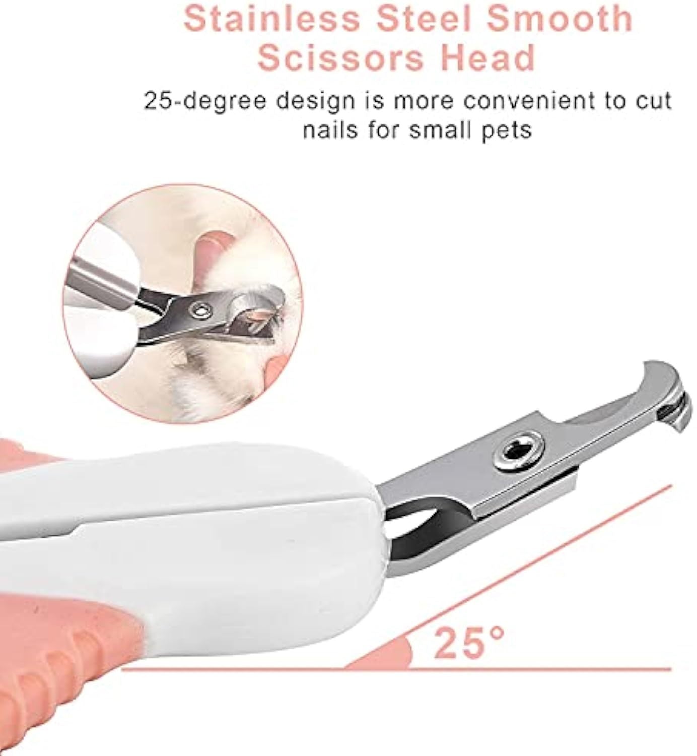 Cat Nail Clippers with Safety Guard & Angled Blade – Grooming Tool for Cats, Kittens & Small Pets