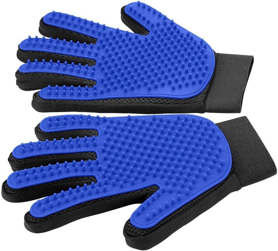 Upgrade Pet Grooming Gloves – Gentle Shedding & Bathing Mitts for Dogs, Cats & Horses