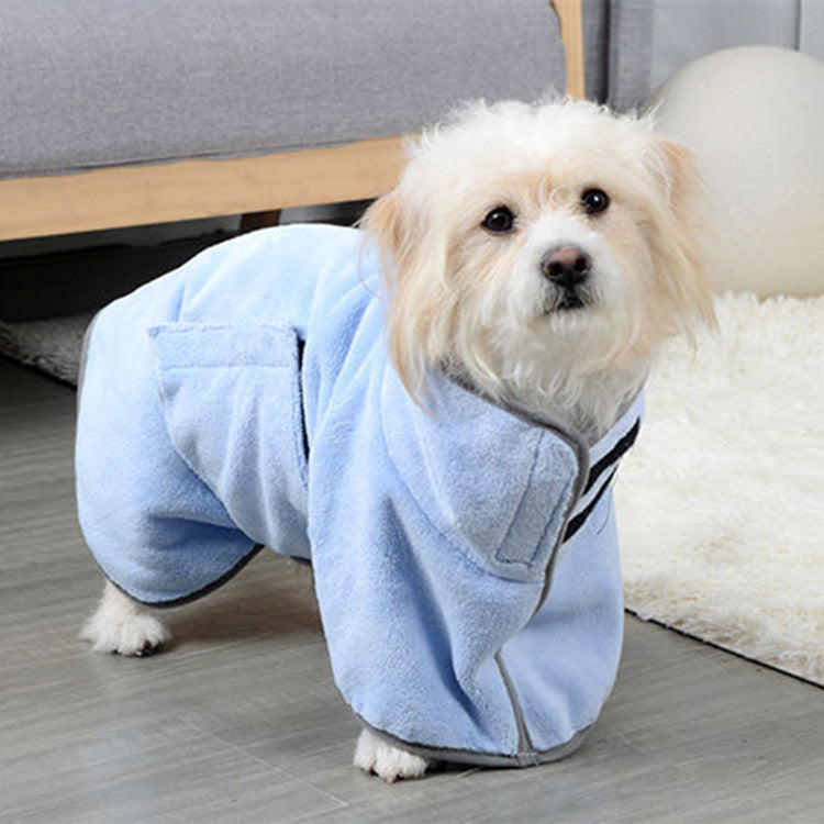 Quick-Drying Pet Bathrobe – Microfiber Absorbent Towel for Dogs & Cats
