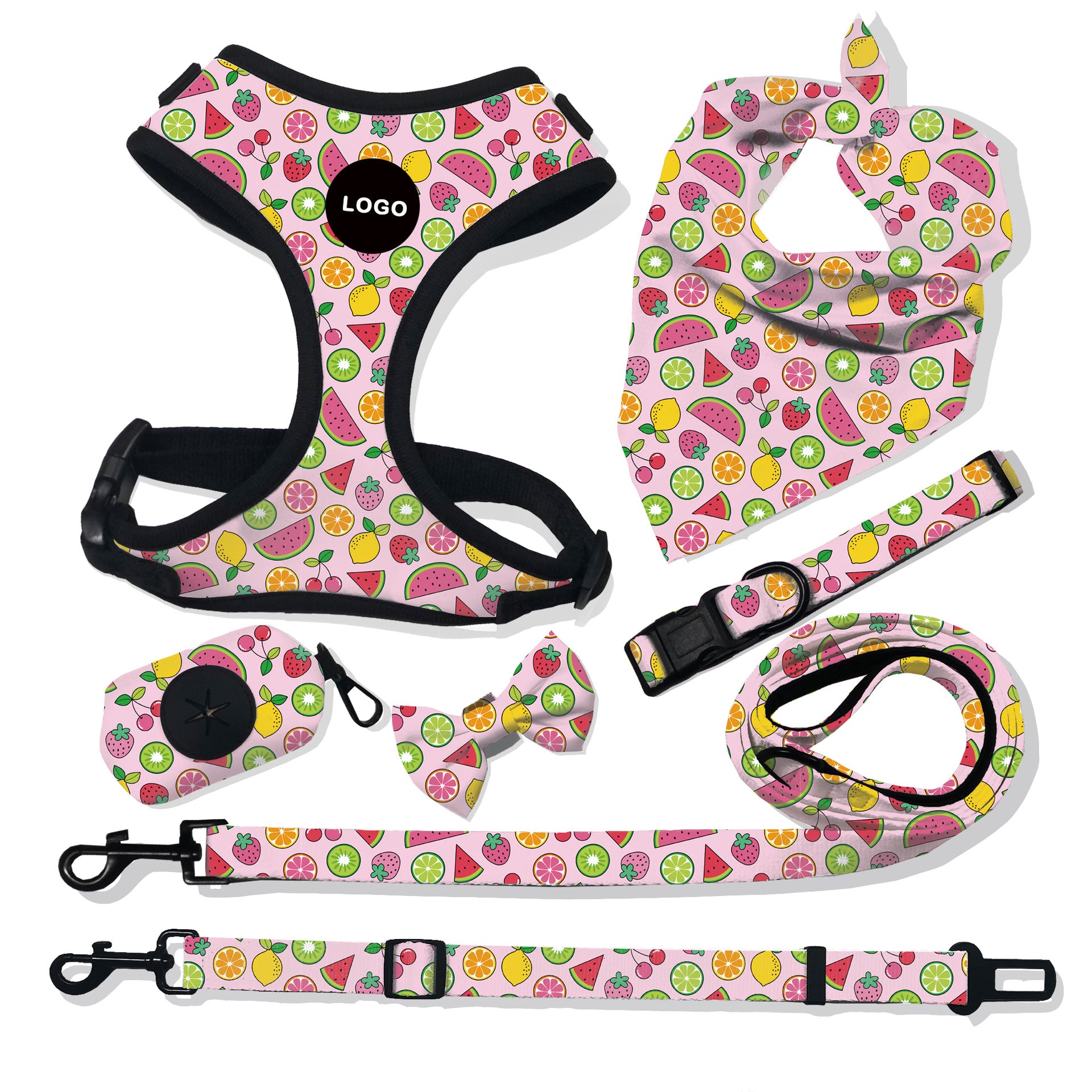 Breathable Dog Harness & Leash Set – Soft, Adjustable, No-Pull Chest Strap