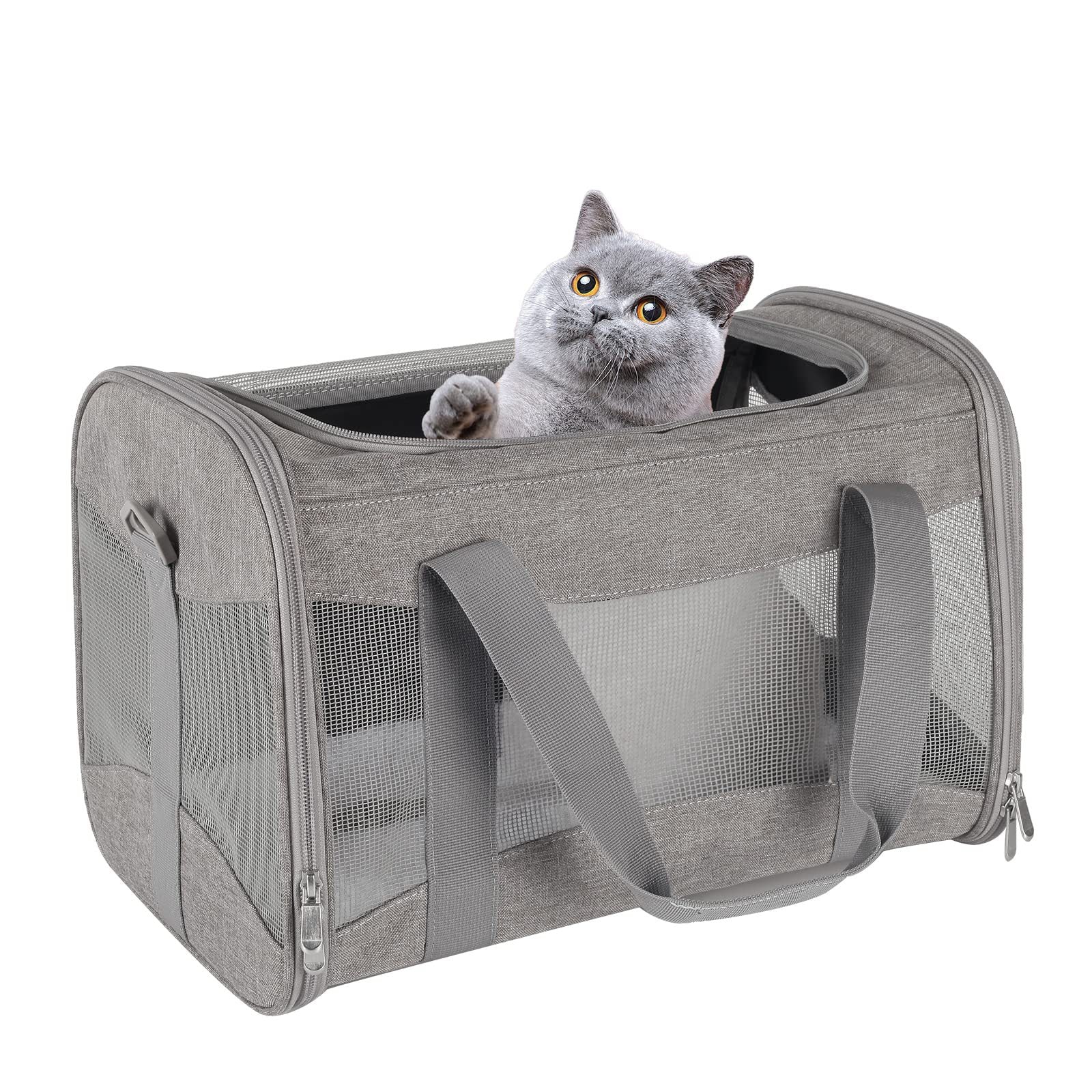 Portable Breathable Crossbody Pet Carrier – Foldable Travel Bag for Dogs & Cats