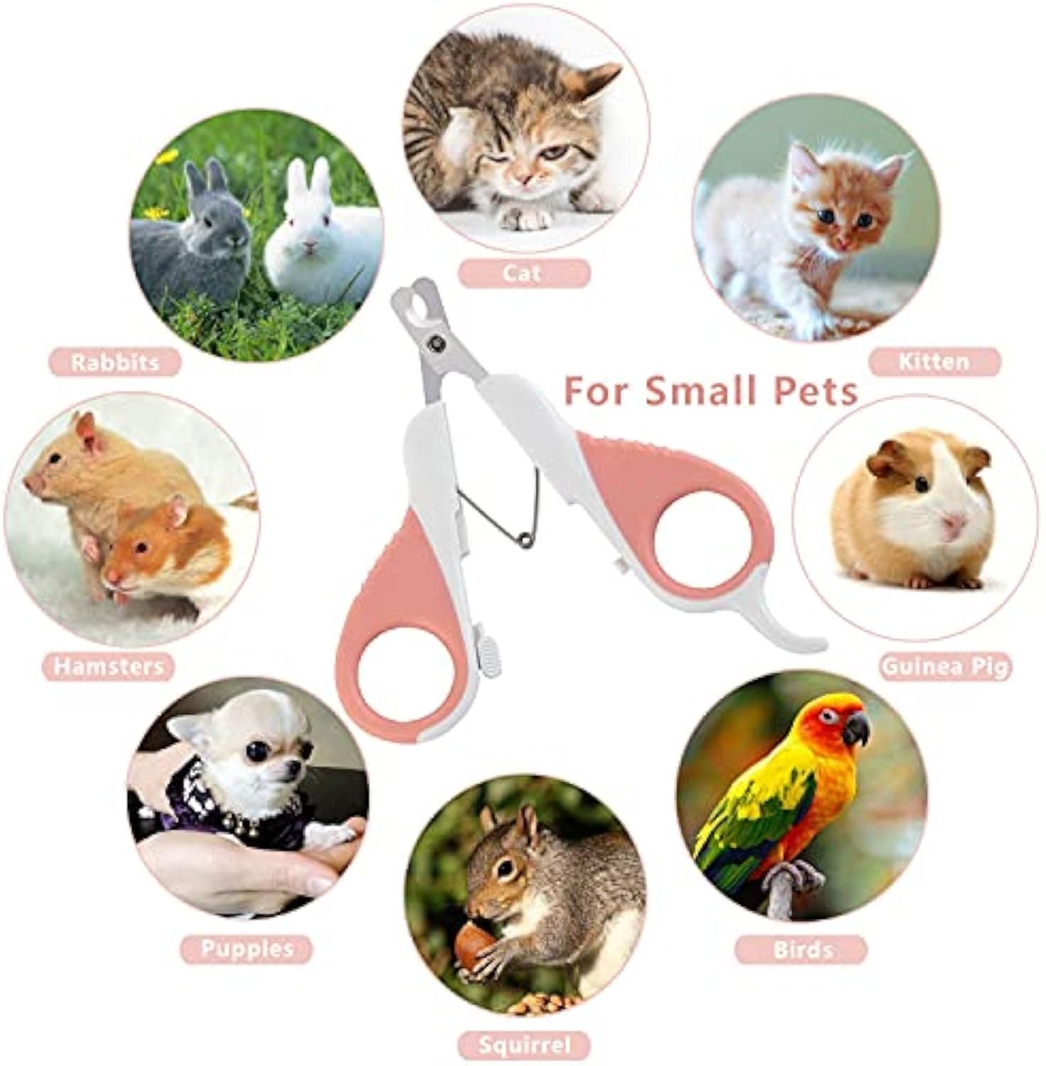 Cat Nail Clippers with Safety Guard & Angled Blade – Grooming Tool for Cats, Kittens & Small Pets