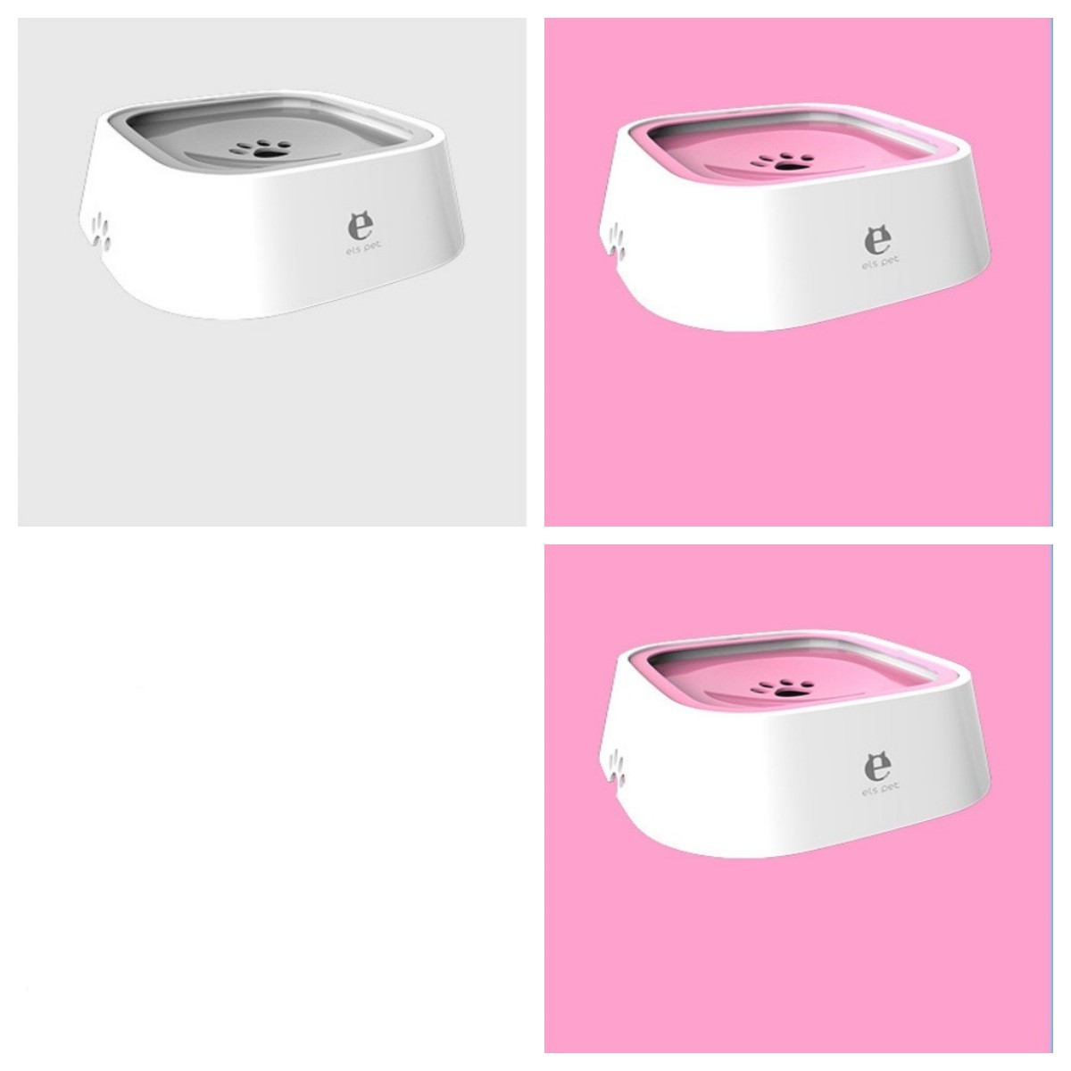 Pet Floating Water Bowl – Anti-Overflow Slow Feeder for Dogs & Cats