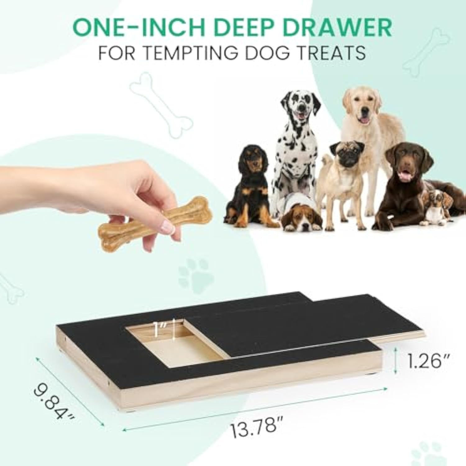 Dog Nail Scratch Board – Stress-Free Nail File with Treat Box for All Sizes