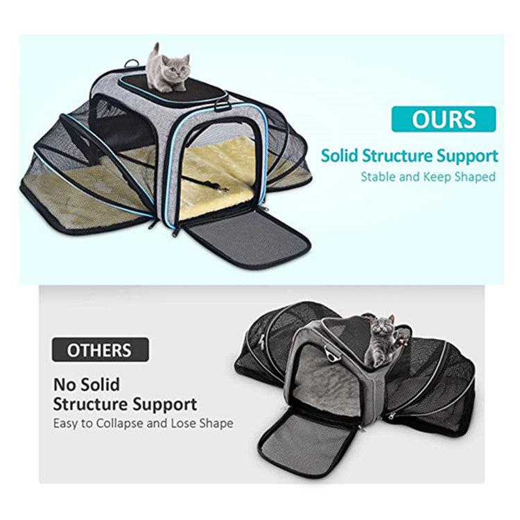 Vevor Cat & Dog Carrier with Wheels – Airline Approved Rolling Pet Carrier