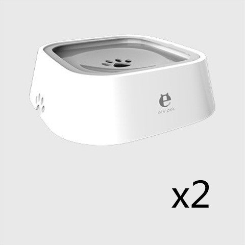 Pet Floating Water Bowl – Anti-Overflow Slow Feeder for Dogs & Cats