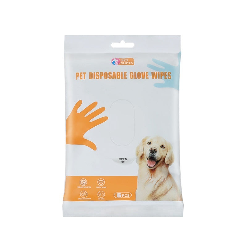 Pet Wipes Gloves – Dry Cleaning & Deodorizing Gloves for Dogs & Cats